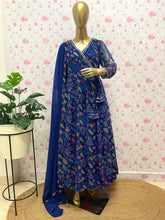 Blue printed anarkali - kasumi.in